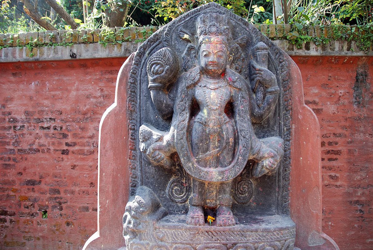 36 Kathmandu Gokarna Mahadev Temple Vishnu Statue 